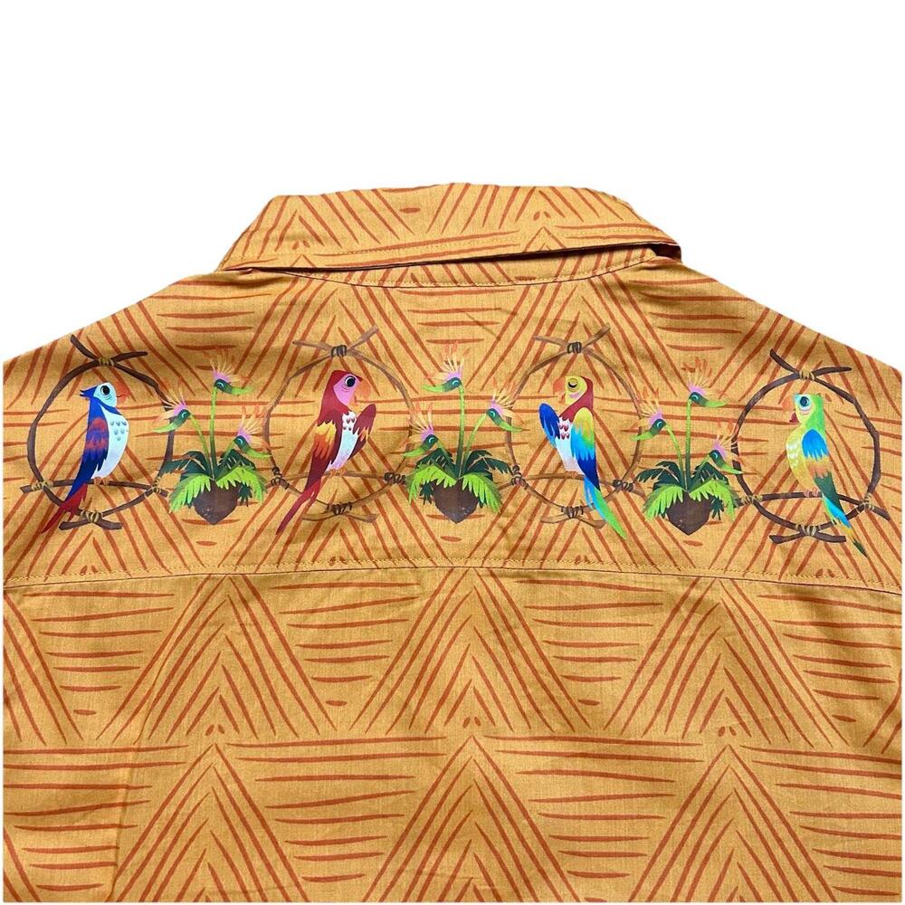 Disney Parks Enchanted Tiki Room Camp Shirt Adult Small NEW WITH TAGS - Picture 9 of 9